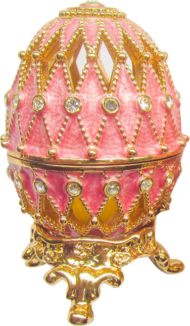 Egg "Net" - Pink small | Faberge Style Egg