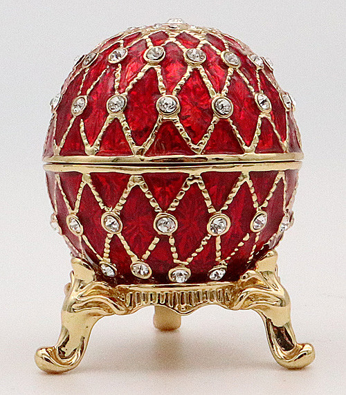 Egg "Net" - Red II | Faberge Style Egg