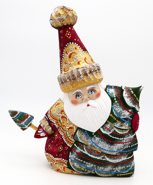 Colorful Russian Santa in Tall Hat | Grandfather Frost / Russian Santa Claus