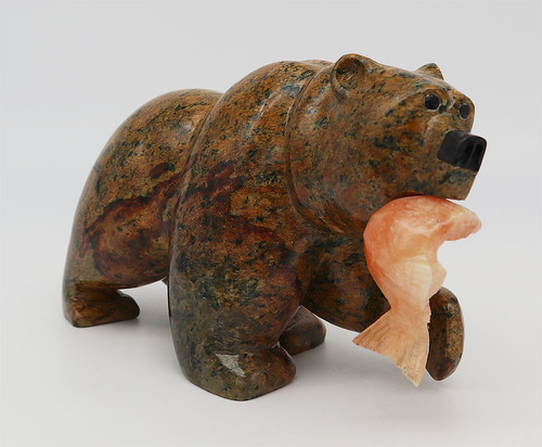 Soapstone Bear | Bronze and Soapstone