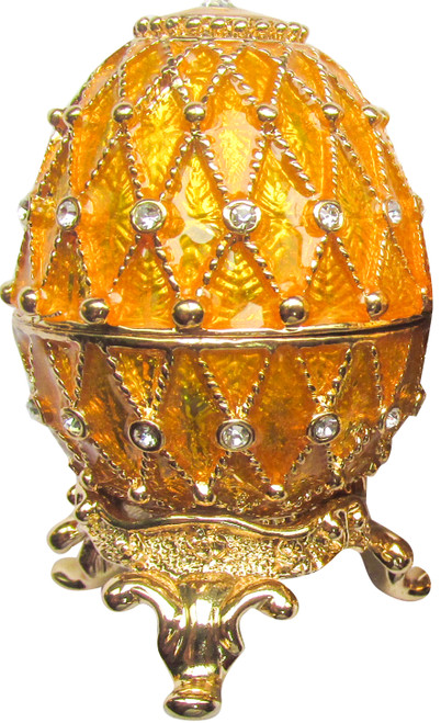 Egg "Net" - Yellow small | Faberge Style Egg