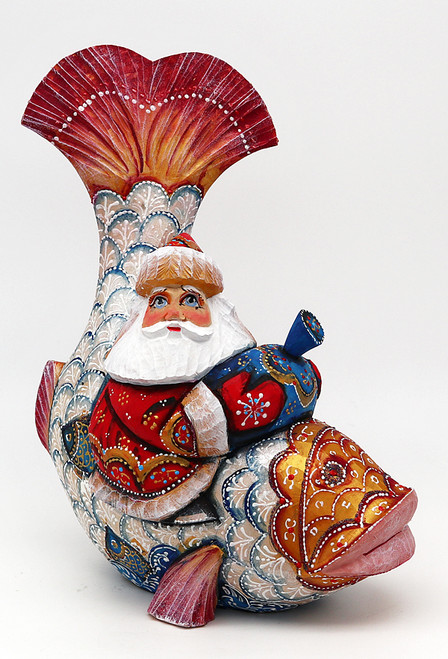 Grandfather Frost Riding a Fish | Grandfather Frost / Russian Santa Claus