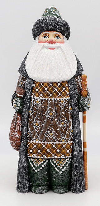 Classic Walking Santa - Red Cloak | Grandfather Frost / Russian