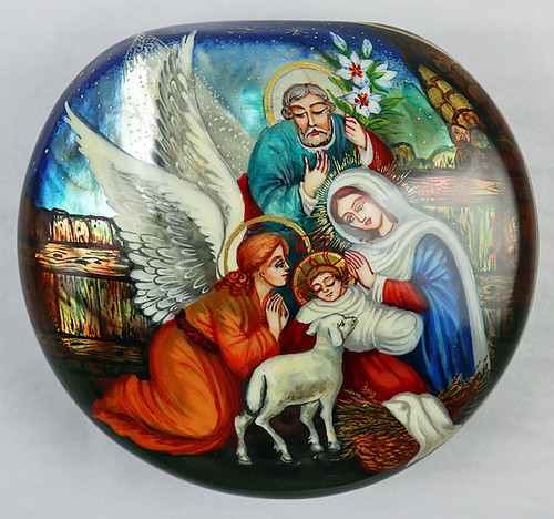 Nativity - Shell | Fedoskino Lacquer Box