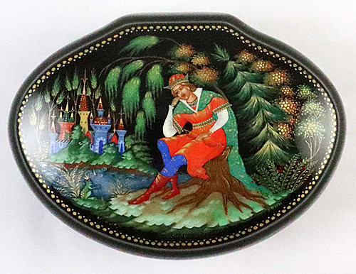 Frog Princess | Palekh Lacquer Box