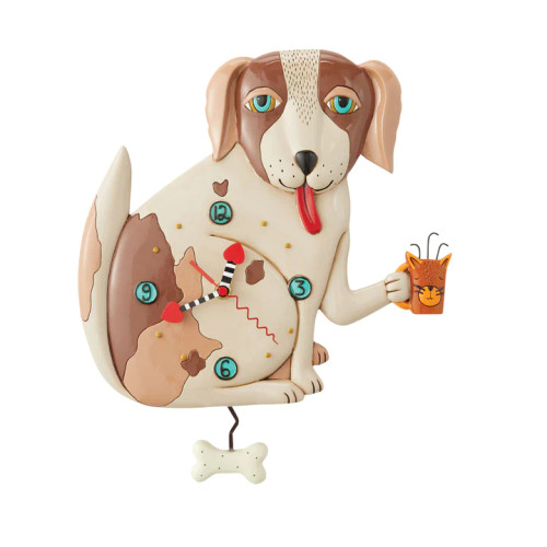 No Bones (Dog) Clock | Allen Designs Wall Clocks