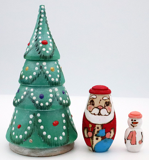 Christmas Tree - 3 Nest | Matryoshka / Nevalashka Doll