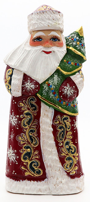 Traveller Santa - Burgundy Coat | Grandfather Frost / Russian Santa Claus