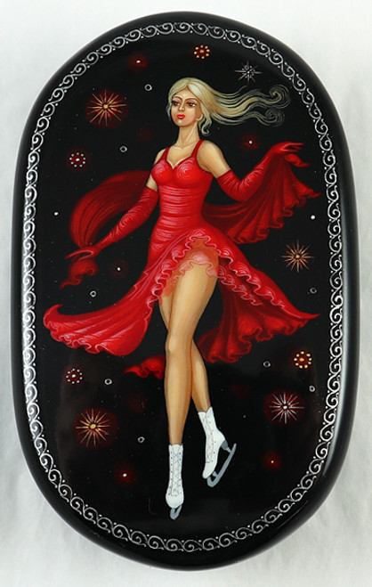 Figure Skater - Red Dress by Misin | Kholui Lacquer Box