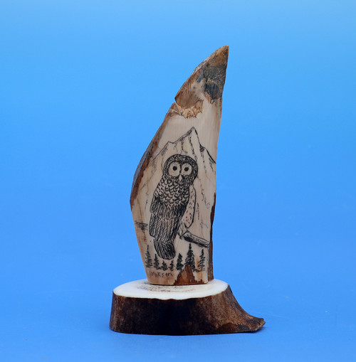 Wolf Scrimshaw by George Vukson