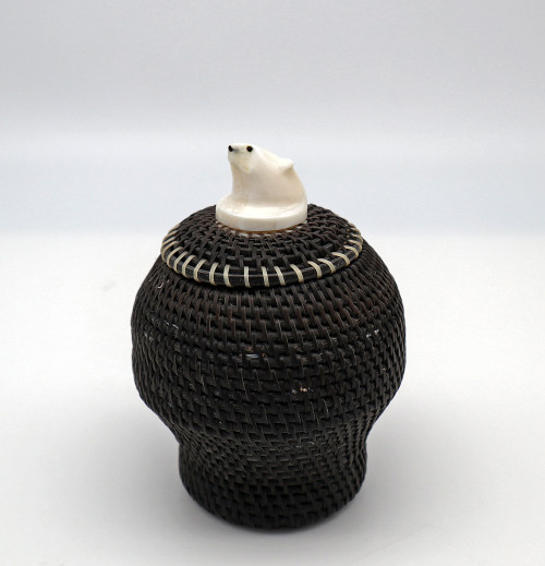 Baleen Basket by Harry Hank - Polar Bear