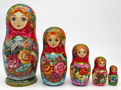 Berry Pickers. | Unique Museum Quality Matryoshka Doll