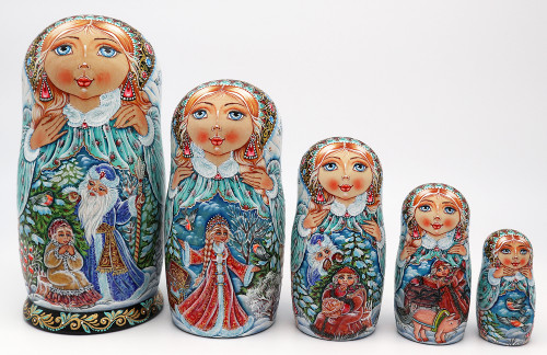 Iris Maiden by Ivanova | Unique Museum Quality Matryoshka Doll