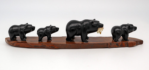 Bear Family | Bone and Antler Carvings