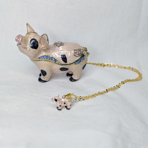 Porky Pig | Bejeweled Enamel Boxes