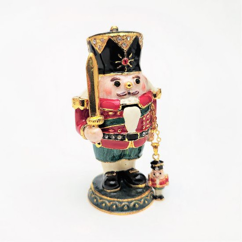 Majestic Nutcracker  | Bejeweled Enamel Boxes