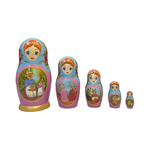 A Bunny Family’s Garden Tea Party — front view — item 27326