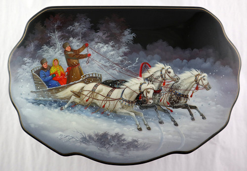 Winter Troika | Fedoskino Lacquer Box