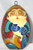 Grandfather Frost Lacquered Egg | Russian Christmas Ornament