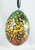 Wood Burned Fire Bird Egg | Russian Christmas Ornament