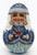 Snow Maiden with Little Bird - Blue Coat | Nevalashka Musical Doll