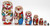 Santa with Happy Snowman Family | Matryoshka / Nevalashka Doll