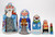Santa with Two Snowmen | Matryoshka / Nevalashka Doll