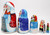 Santa with Two Snowmen | Matryoshka / Nevalashka Doll