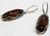 Cognac Amber Oval Earrings | Baltic Amber