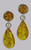 Honey Baltic Amber Teardrops Earrings