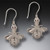 Amethyst Bee Earrings - Fossilized Walrus Ivory