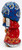 Walking Santa with Birch Staff in Red Coat with Blue Bag | Grandfather Frost / Russian Santa Claus
