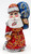 Walking Santa with Birch Staff in Red Coat with Blue Bag | Grandfather Frost / Russian Santa Claus