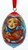 Girl with Red Cat Christmas Ornament Egg