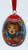 Girl with Red Cat Christmas Ornament Egg