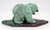 Soapstone Bear with a Fish | Bronze and Soapstone