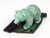 Soapstone Bear with a Fish | Bronze and Soapstone