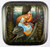 Ivan Tsarevitch and the Grey Wolf by Yevgenii Krasnov | Palekh Lacquer Box
