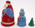 Santa with Snegurochka and Christmas Tree | Traditional Matryoshka Nesting Doll