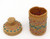 Aleut Twined  Grass Lidded Basket - Hand Woven Basket