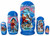 Emelya and Magic Pike Matryoshka 5pc | Traditional Matryoshka Nesting Doll