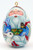 Santa Lacquered Egg Christmas Ornament