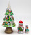 Silver Christmas Tree with Bullfinches - 3 Nest | Matryoshka / Nevalashka Doll