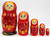 Floral Maiden - Red | Traditional Matryoshka Nesting Doll