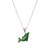 Nephrite Jade Dolphin Pendant Sterling Silver