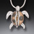 Fossilized Ivory Sterling Silver Turtle Necklace