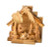 One Piece Nativity Set with Carved Figures - 5"