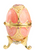 Sweet Pink Enameled Jewelry Box - Incrusted Heart| Faberge Style Egg