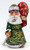 Walking Santa with Birch Staff in Green Coat with Red Bag | Grandfather Frost / Russian Santa Claus