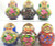 Mini 10-nest Floral Maiden | Traditional Matryoshka Nesting Doll